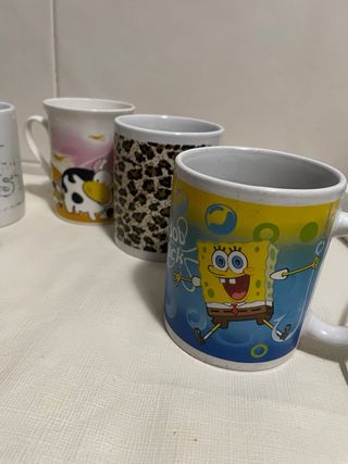 Lote de 6 tazas de cerámica