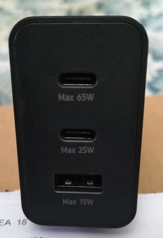 Cargador Samsung 65W PD Trio + Cable USB-C