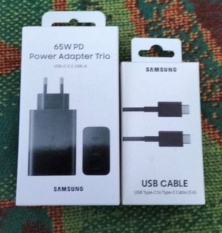 Cargador Samsung 65W PD Trio + Cable USB-C