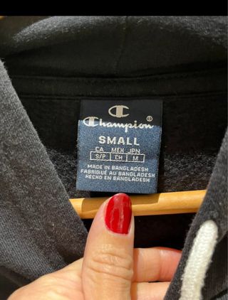 Sudadera Champion Negra Unisex