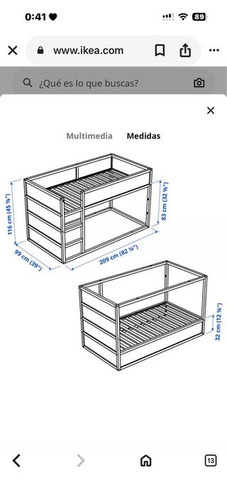 Litera Kura IKEA Madera