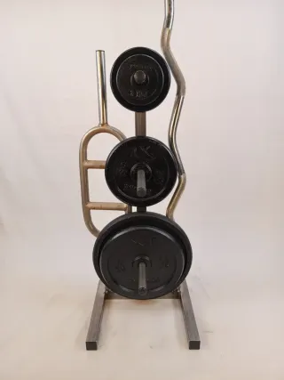 Soporte para discos de pesas 28 y 30 mm decathlon.