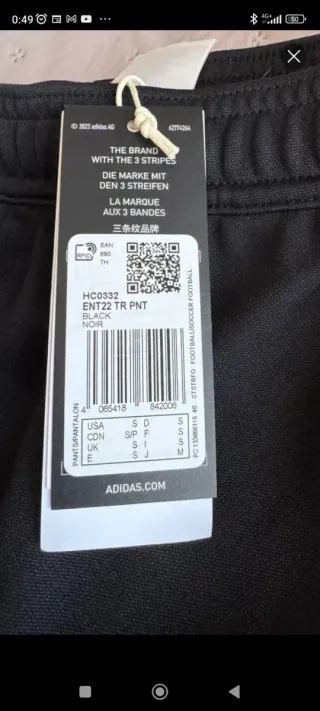 Pantalones Adidas Negro
