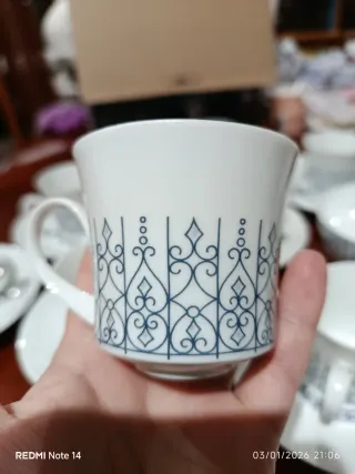 Juego de café 27 piezas porcelana