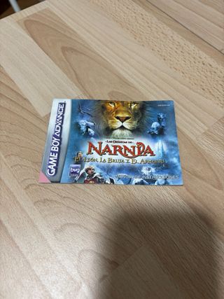 Manual Narnia Las Crónicas de Game Boy Advance