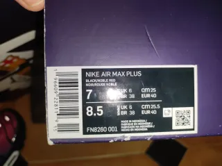 Nike Air Max Plus TN Patta FCB original Morado Az