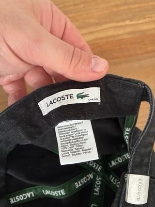 Gorra Lacoste Negra