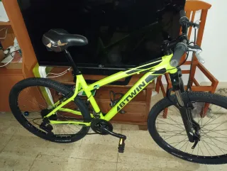 Bicicleta Montaña B Twin Negra/Amarilla