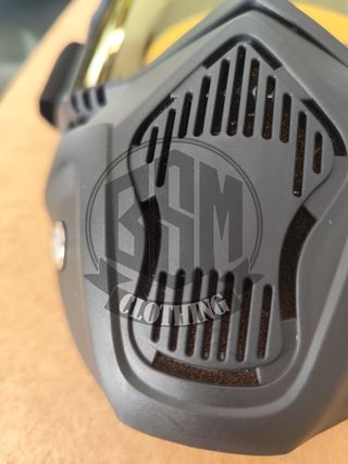 Occhialoni da moto lenti gialle - maschera