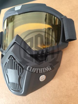 Occhialoni da moto lenti gialle - maschera