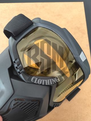 Occhialoni da moto lenti gialle - maschera