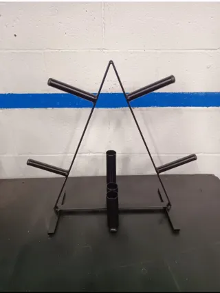 Soporte discos pesas decathlon Domyos