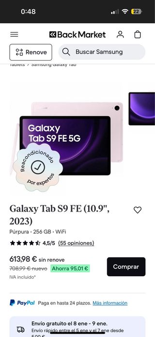 Samsung Galaxy Tab S9 FE