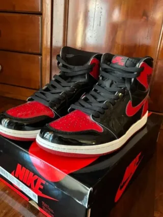 Jordan 1 High Black Red Talla 41