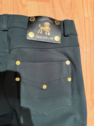 Pantalón Holy Preppy verde elastico