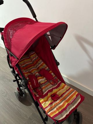 Carro de paseo tipo bastón rojo