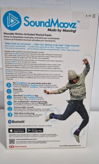 SoundMoovz Bluetooth Pulseras Interactivas negras