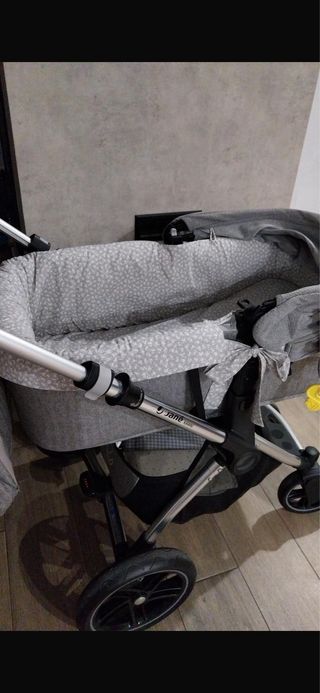 Vestidura para capazo gris