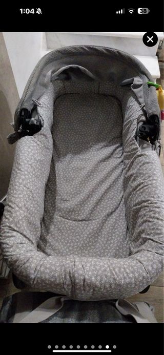 Vestidura para capazo gris