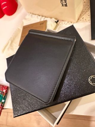 Montblanc Portafogli Portacarte Credito Nero Pelle