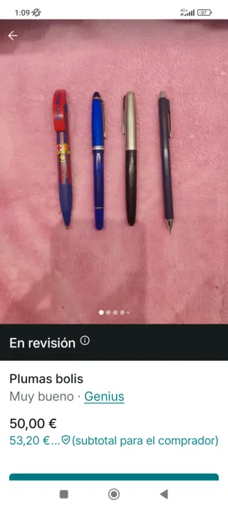 Lote de 4 penne e penne stilografiche