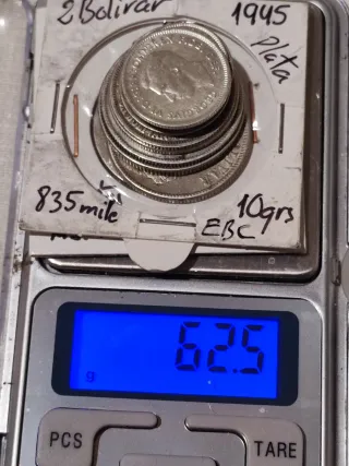 Lote de 11  monedas de Plata  antiguas del Mundo