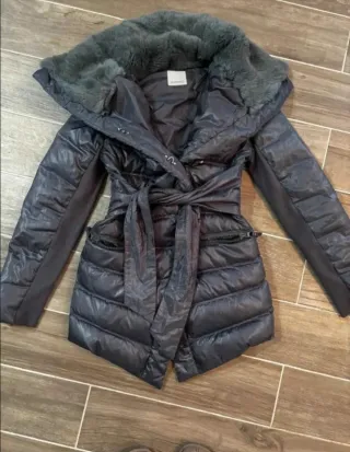 Piumino Pinko vera piuma grigio