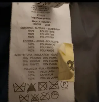 Piumino Pinko vera piuma grigio