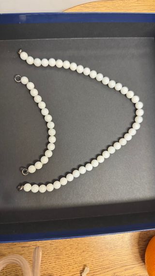 Collar y pulsera nacar fallera