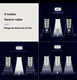 Lámpara Solar Grande Exterior