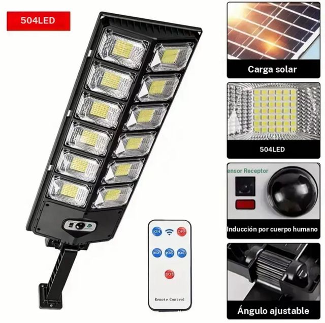 Lámpara Solar Grande Exterior