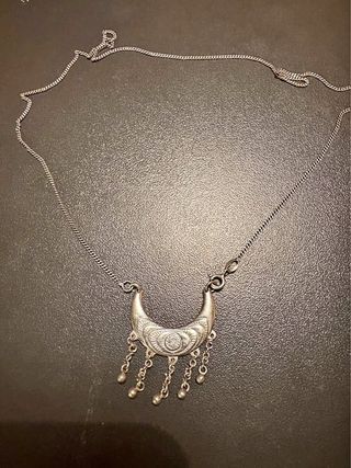 Collana vintage argento con ciondolo