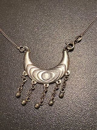 Collana vintage argento con ciondolo