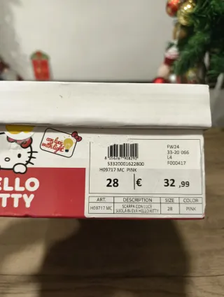 Scarpe Hello Kitty Rosa con Luci - Taglia 28