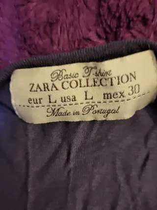 Top morado Zara Talla L