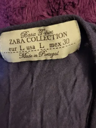 Top morado Zara Talla L