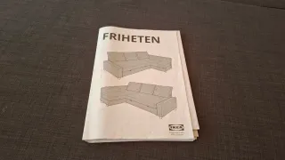 Sofá modular gris de tela