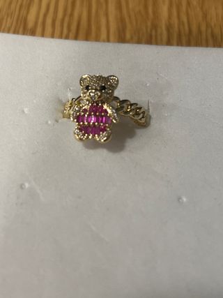 Anillo Xuping Osito Laminado Talla 8
