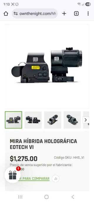 Mira EOTech EXPS3-4 y Magnificador G45