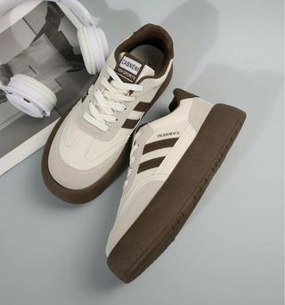 Zapatillas Mujer Blancas y Marrones