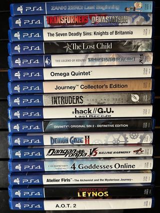 Juegos PS4 40€/unidad