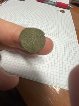 Moneda Blanca Reyes Católicos Antigua