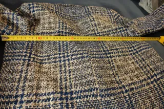 Americana Zara Azul y Gris, tipo tweed