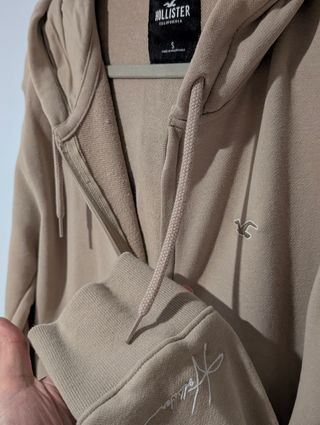 Sudadera Hollister Talla S Beige NUEVA