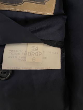 Abito completo uomo Rodrigo blu rigato vintage