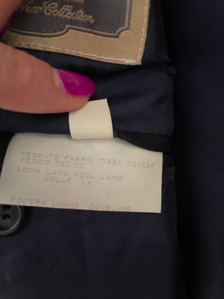 Abito completo uomo Rodrigo blu rigato vintage