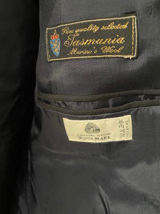 Abito completo uomo Rodrigo blu rigato vintage