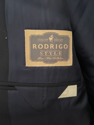 Abito completo uomo Rodrigo blu rigato vintage