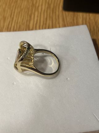 Anillo Xuping Oro 14K Talla 9 Rosa