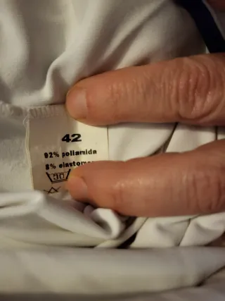 Top blanco vestir talla 42